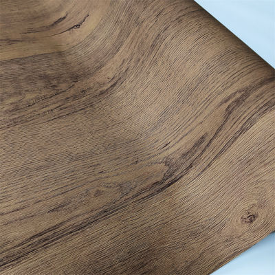 Tekstured Wood Grain Efektif Laminasi PVC Film Roll Untuk Dekorasi Furnitur