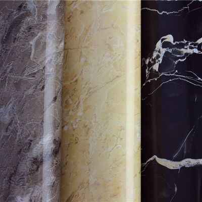 Efek Marmer Self Adhesive PVC Wallpaper Untuk Kamar Mandi 0.1mm-0.15mm Ketebalan