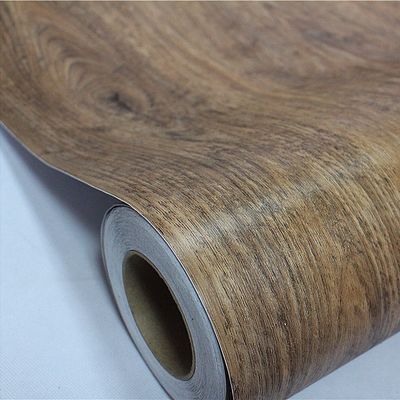 Tekstur Baik Pohon Biji PVC Self Adhesive Furniture Film 60cm*10m